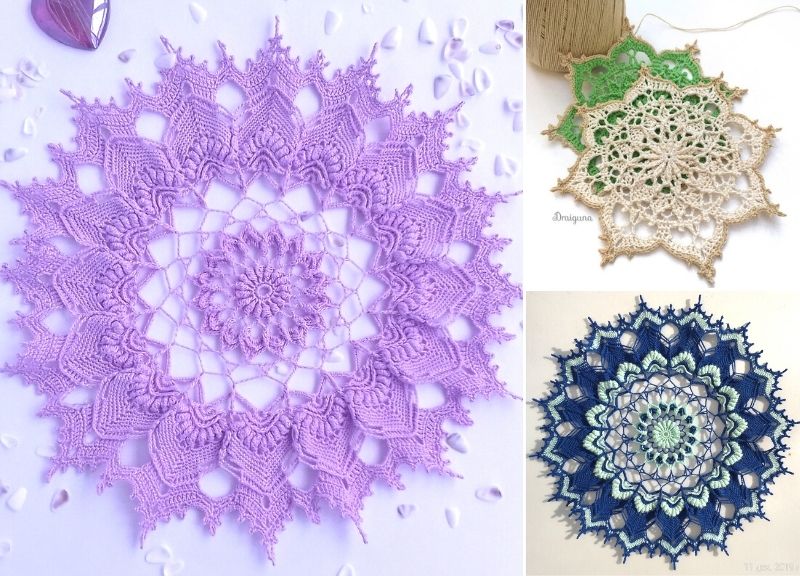 Beautiful Crochet Doily – Free Patterns