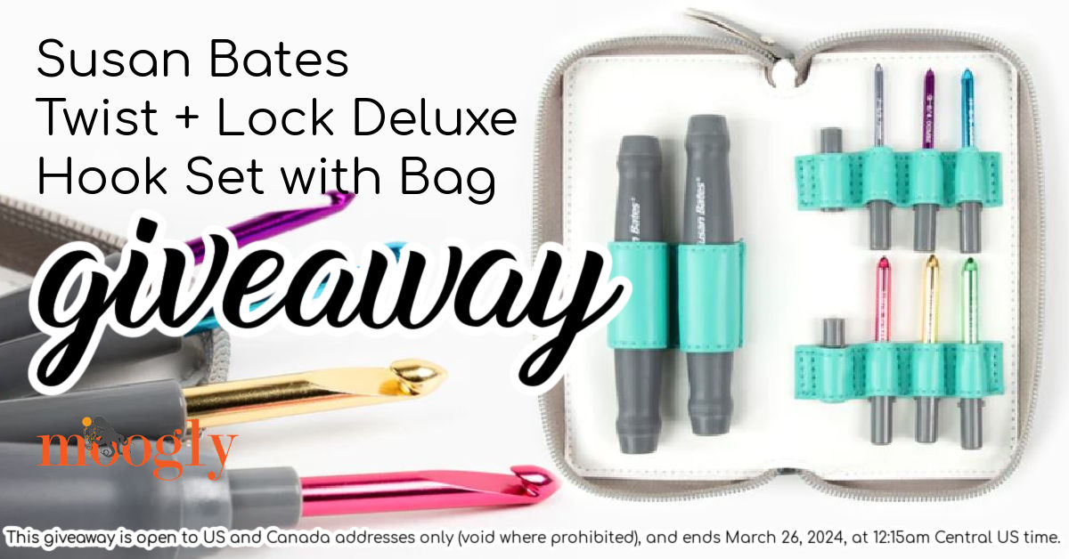Susan Bates Twist + Lock Deluxe Hook Set with Bag Giveaway