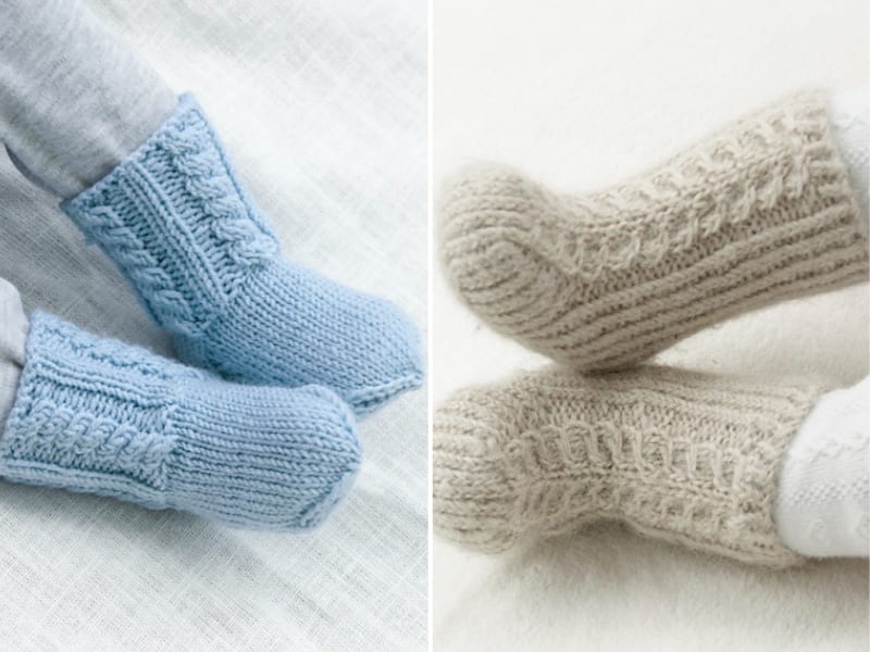 Warm Knitted Booties –