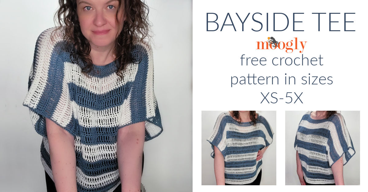 Bayside Tee – Free Crochet Pattern on Moogly