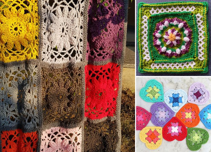 Granny Square Blankets and Block Patterns and Clever Ideas –