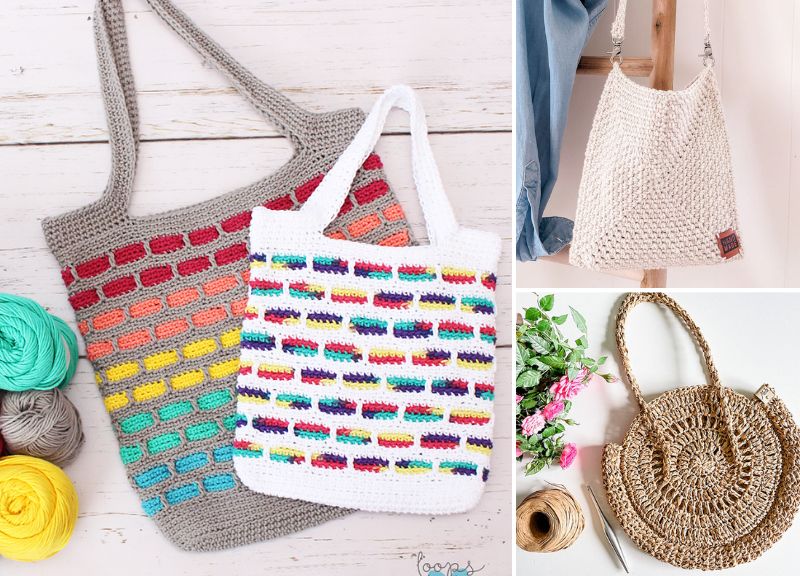 Easy Fun Summer Crochet Bags