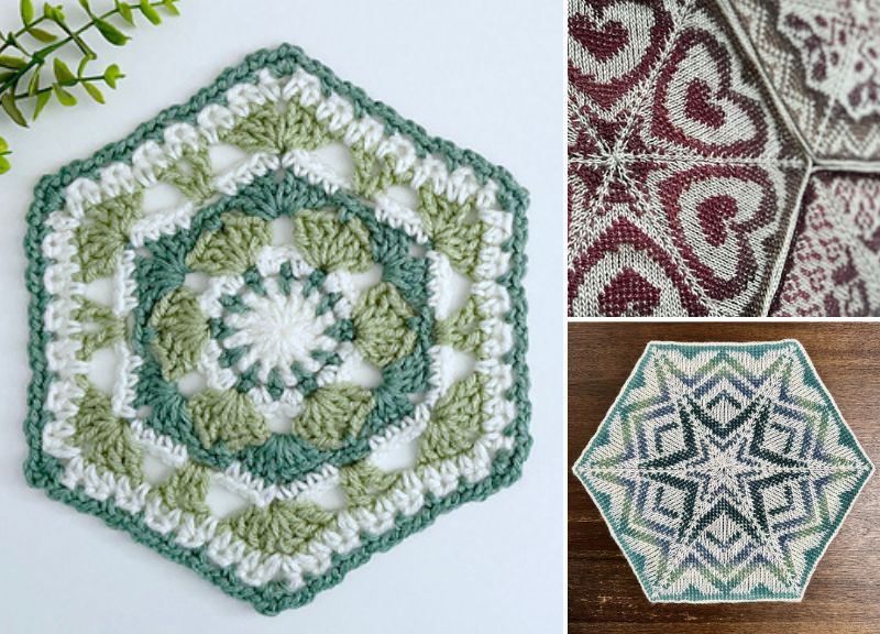Crochet Hexagon Patterns and Ideas for Blanket or Cardigan –