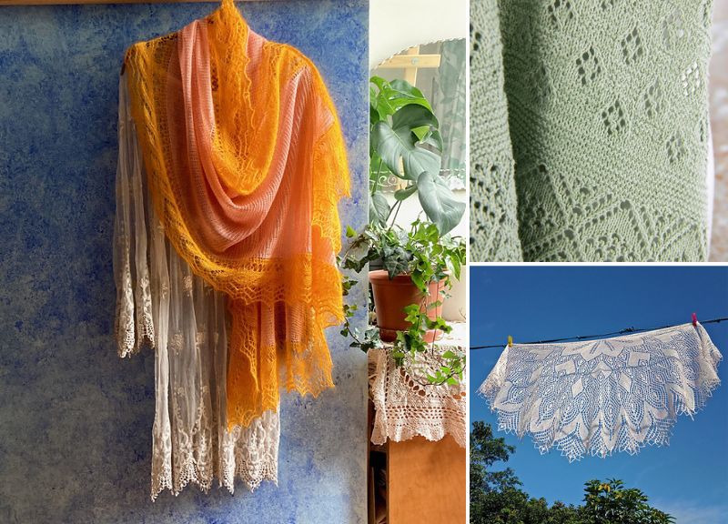 Beautiful Lace Shawl Knitted Patterns For Everyday Outfits –