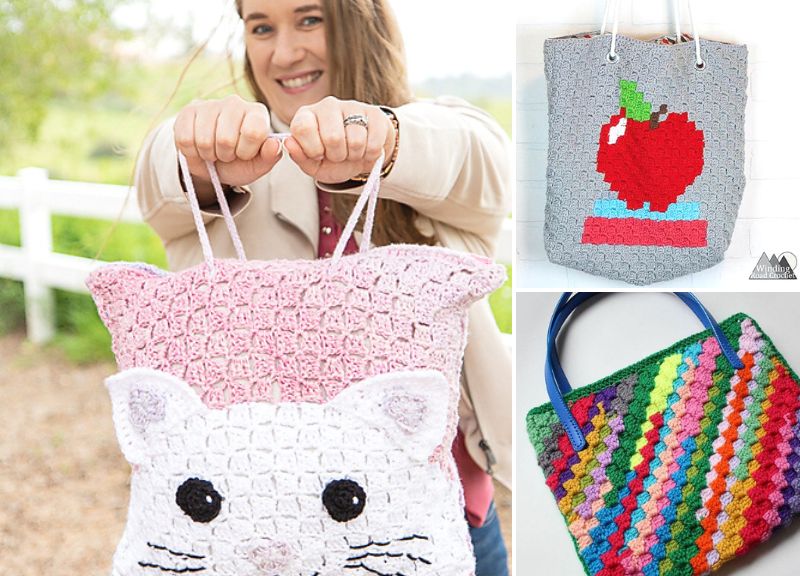 Amazing C2C Bags Free Crochet Patterns