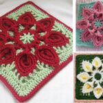 Amazing Flowery Afghan Blocks – Pattern Center