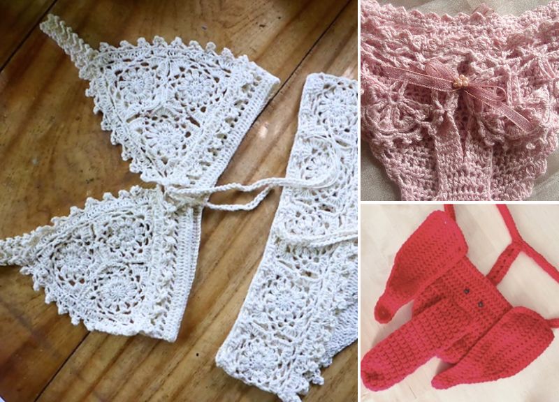 Hot Crochet Bikinis, Swimsuits, and Other Underwear Patterns –