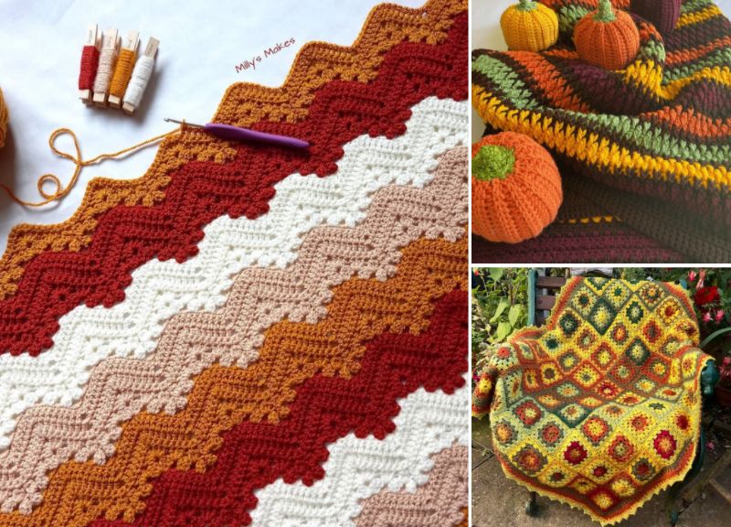 Beautiful Fall Crochet Afghan Ideas