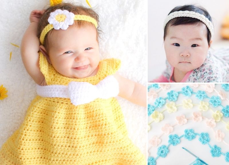 Lovely Crochet Headbands For Babies and Toddlers