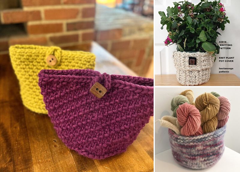 Versatile Knitting Basket and Container Patterns for Storing –