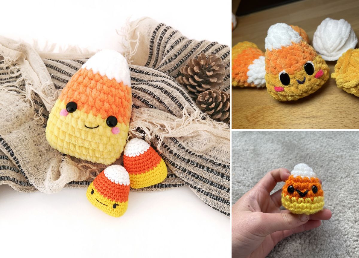 Easy and Free Candy Corn Crochet Patterns for Halloween –