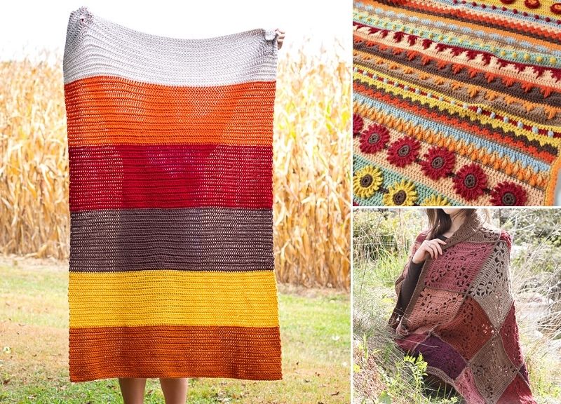 Beautiful Autumnal Crochet Afghans – Pattern Center