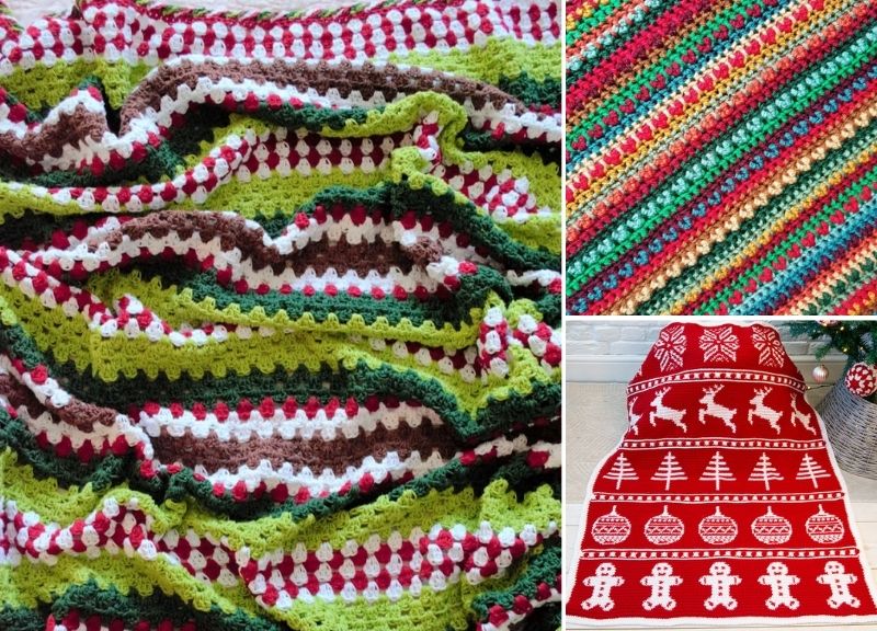 Cosy Christmas Crochet Blankets – Pattern Center