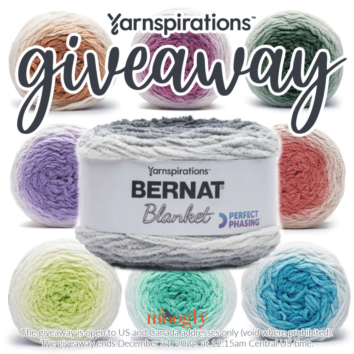 Bernat Blanket Perfect Phasing Yarn Giveaway