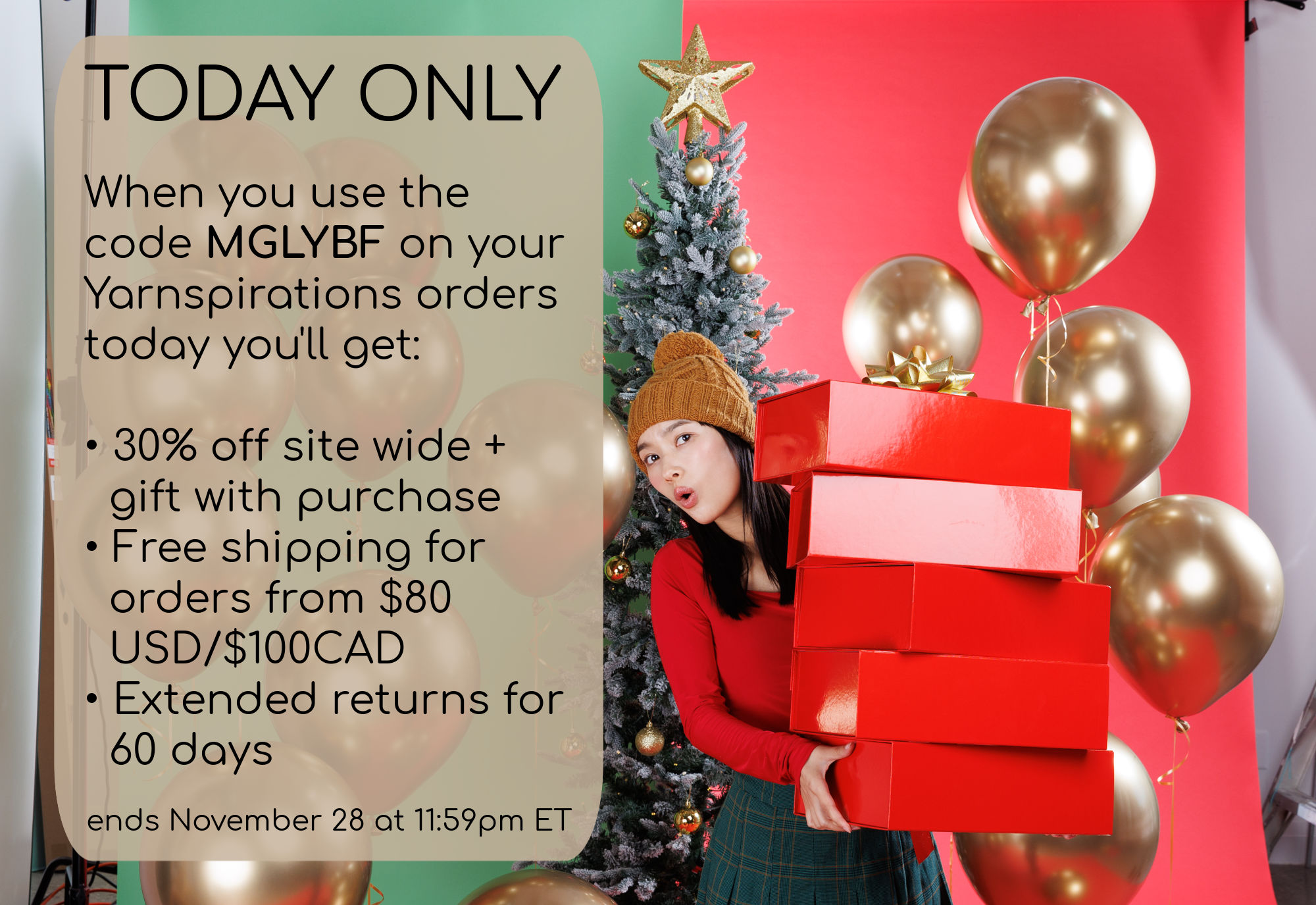 Get BIG Thanksgiving Savings with Moogly on Yarnspirations!