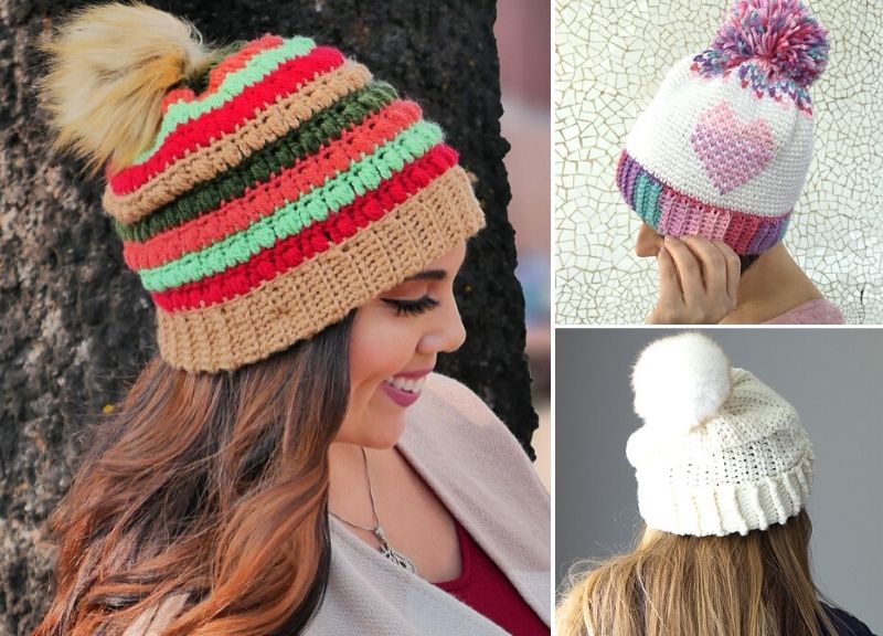 Beautiful Warm Winter Crochet Beanies