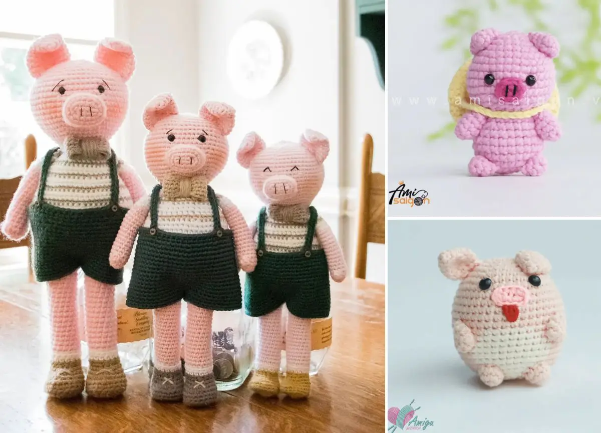 Funny and Cute Crochet Pigs Amigurumi with Free Patterns –
