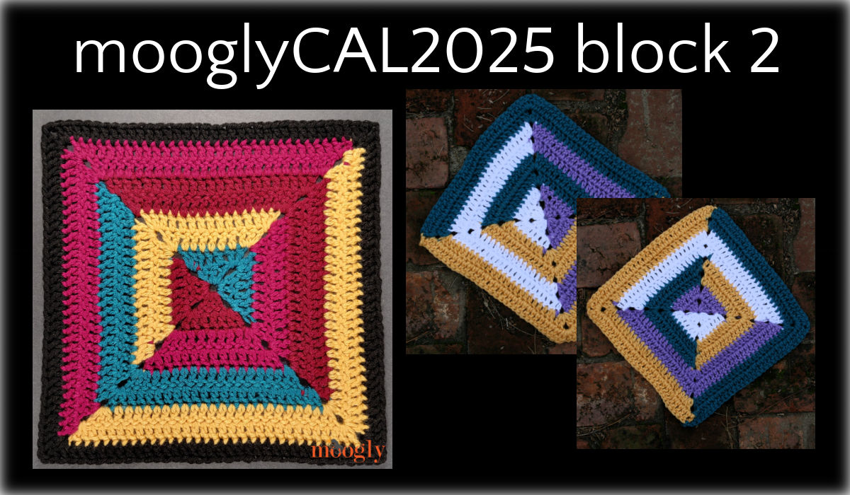MooglyCAL2025 Block 2 Courtesy of Linda Dean Crochet
