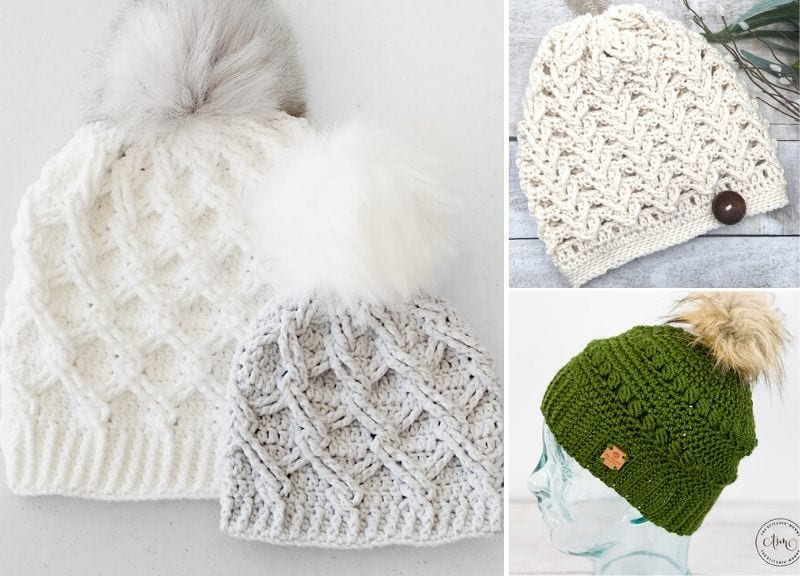 10+ Comfy Crochet Beanies for Women with Free Patterns