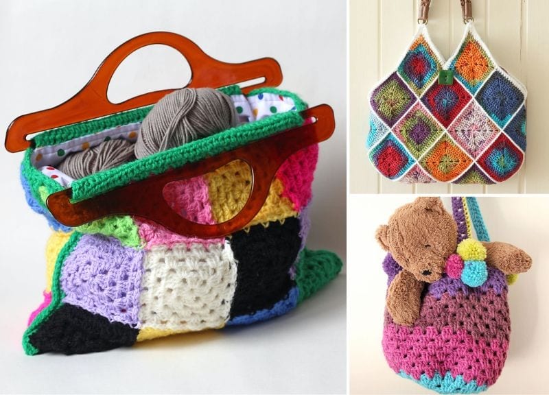 15 Stylish Granny Stitch Crochet Bag Patterns to Try