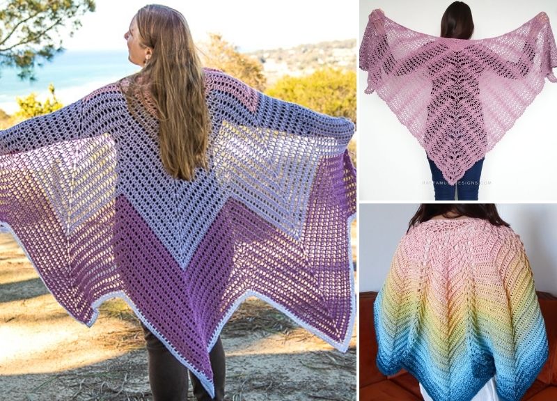 Elegant Feminine Crochet Shawls – Pattern Center