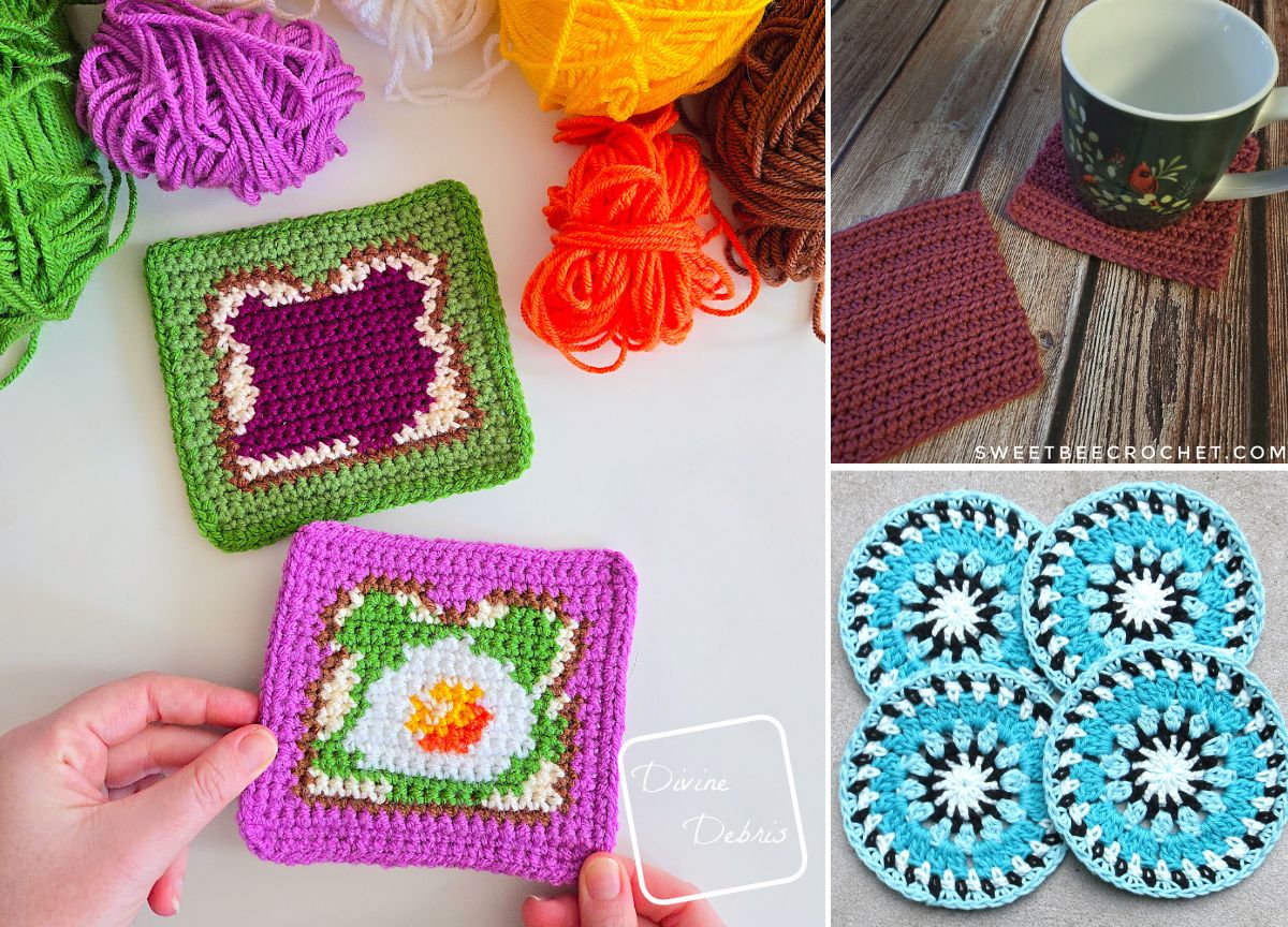 Free Crochet Coaster Patterns for Handmade Home Style –