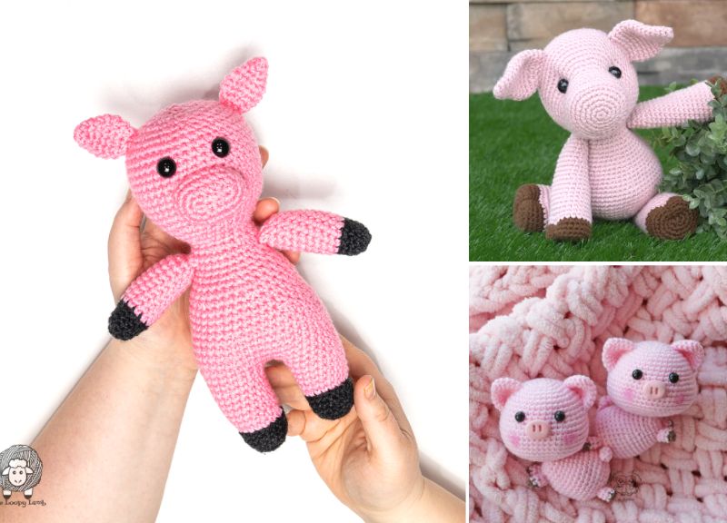 Beautiful And Cute Amigurumi Pigs