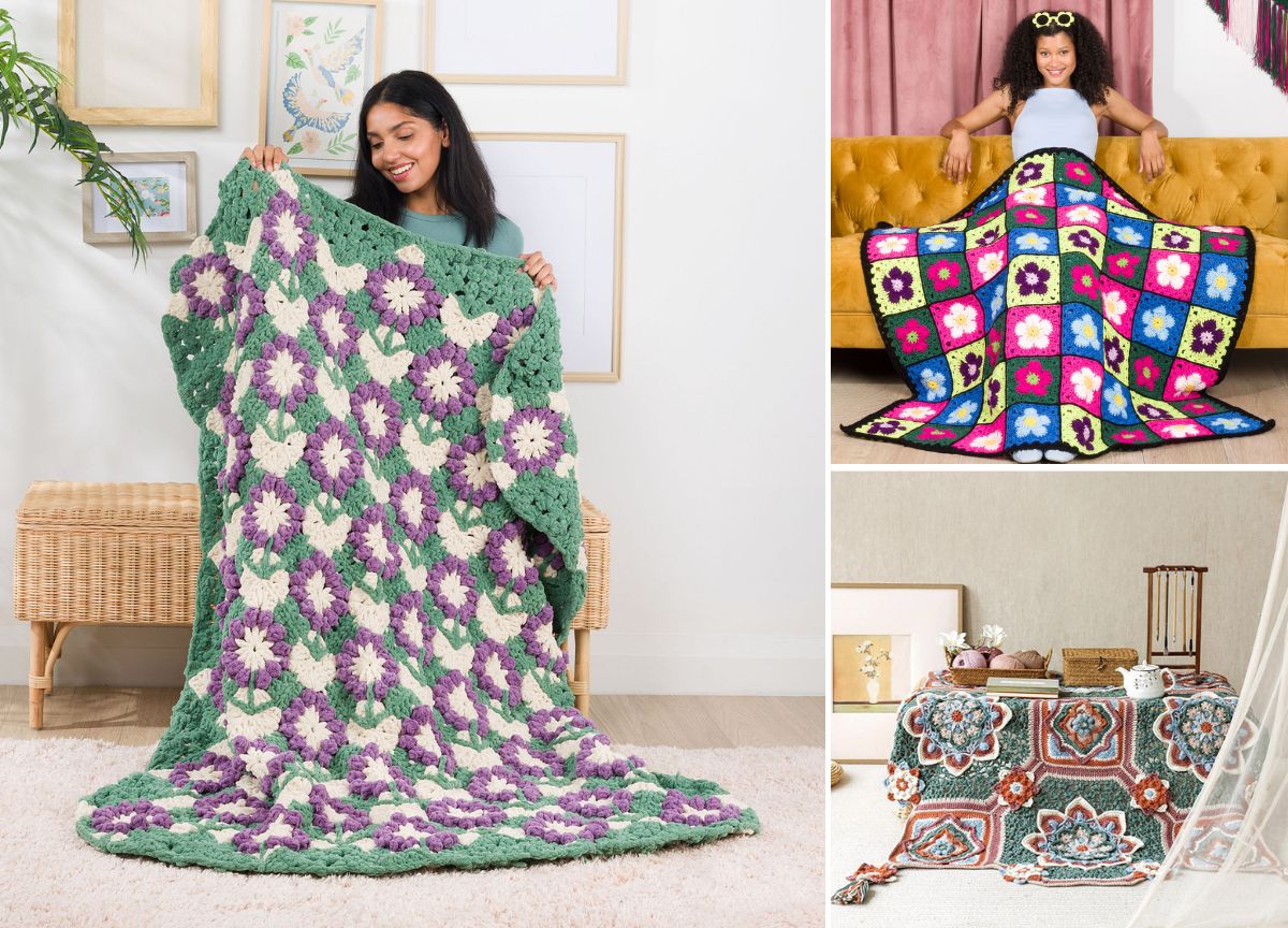 Free Crochet Flower Blanket Patterns for a Beautiful Home –