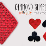 Diamond Shaped Cloth – Free Crochet Pattern on Moogly