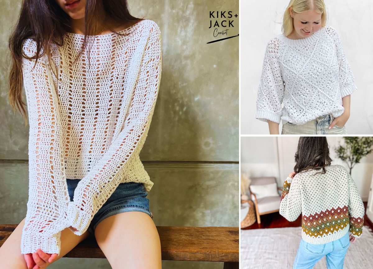 Free Crochet Lightweight Sweaters for Warm-Weather Style –