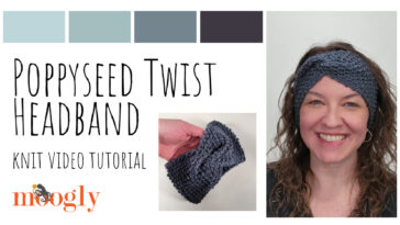 Poppyseed Twist Headband Tutorial Videos on Moogly