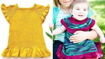 Girly Knitted Baby Dresses – Free Patterns for Charming Creations –