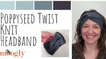 Poppyseed Twist Headband – Free Knit Pattern on Moogly
