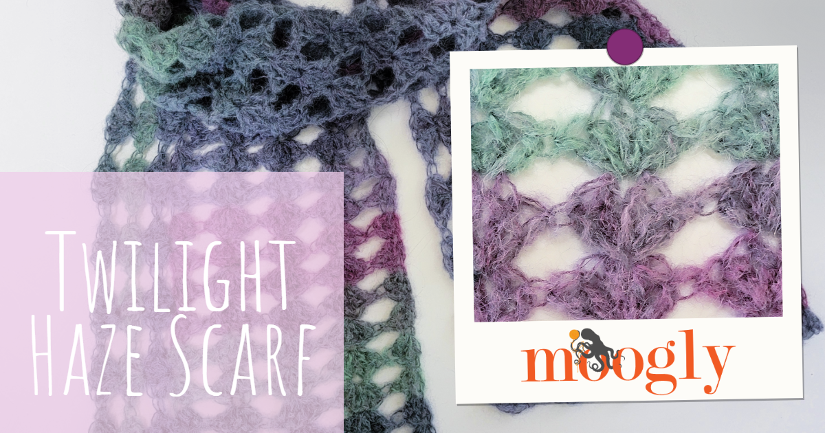 Twilight Haze Scarf – Free Crochet Pattern on Moogly