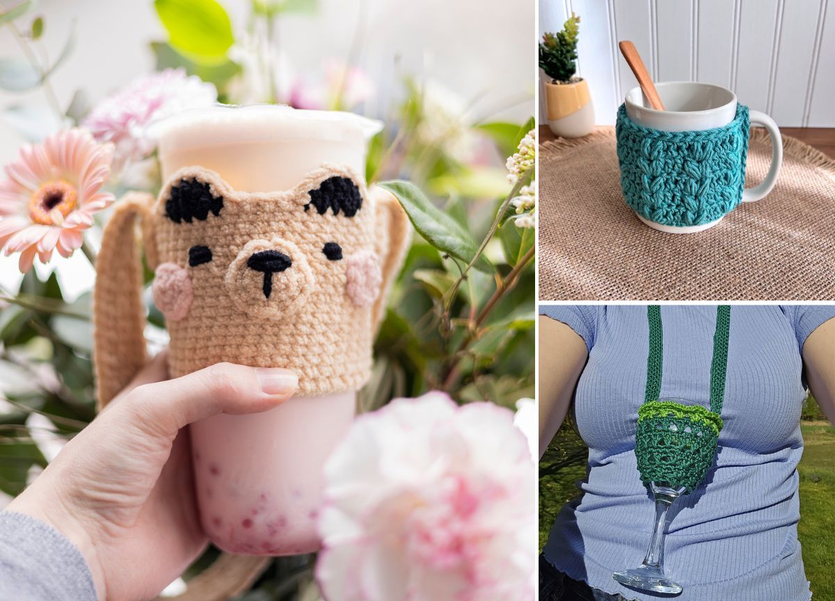 Free Crochet Cup Cozy Patterns for Every Mug and Glass –