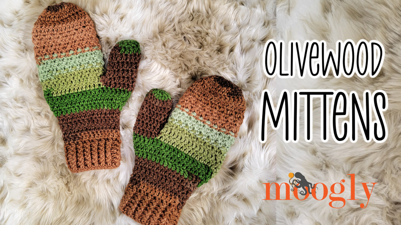 Olivewood Mittens – Free Crochet Pattern on Moogly