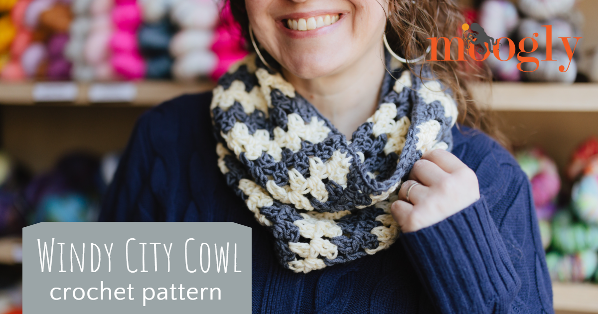 Windy City Cowl – Free Crochet Pattern on Moogly