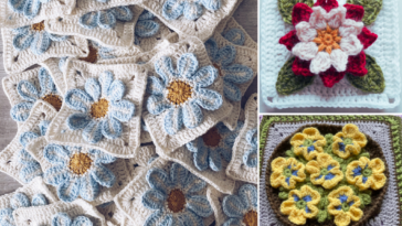 16 Free Crochet Flower Square Patterns for Fresh Spring Makes –