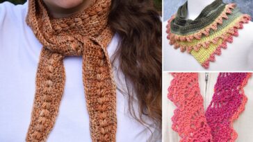 12 Free Crochet Skinny Scarf Patterns for Light, Stylish Layers –