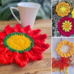 Free Crochet Flower Coaster Patterns for Bright Tables –