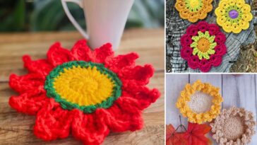 Free Crochet Flower Coaster Patterns for Bright Tables –